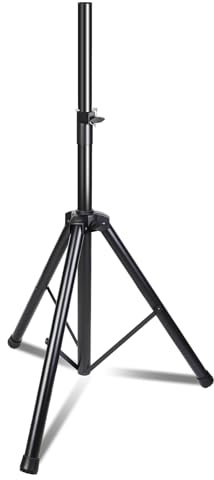 GZGDLJQ Boxenständer Höhenverstellbar 89-180cm Lautsprecherstativ,1 Stück Heavy Duty Lautsprecherständer mit Sicherheitsstift,Boxen StativTragfähigkeit 30 kg