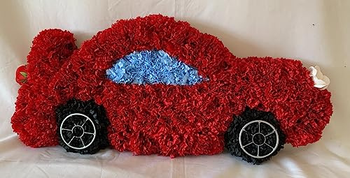 Silky Bouquets Car Silk Funeral Flower Artificial Memorial Tribute Bespoke Wreath Dad Grandad
