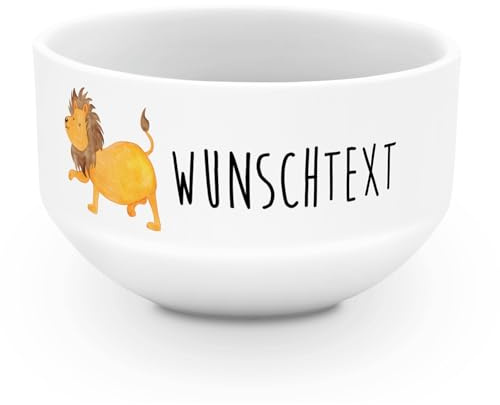 Mr. & Mrs. Panda Müslischüssel Sternzeichen Löwe - Personalisierte Geschenke, Schüssel Personalisieren, Geburtstag Juli, Schüsseln, Geschenk, Suppenschüssel, August, Müslischale, König Der Tiere