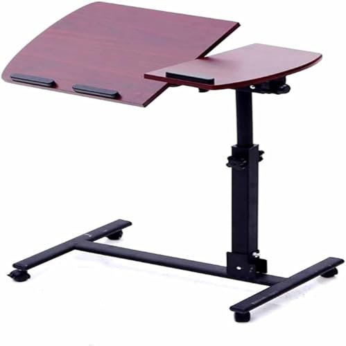 Stehpult Schreibtisch/Laptoptisch Höhenverstellbarer Stehschreibtisch, Beistelltisch, Überbetttisch kann angehoben und gekippt Werden, Tragbarer Arbeitstisch für Bett Couch Büros Home Medical (Color