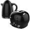 FUNKY Retro Kettle and Toaster Breakfast Set, 1.7L Easy Pour Kettle, Large Deep and Wide Toaster - Black