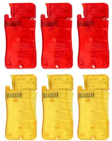 CENPEK 6 pz Infila-ago Automatico Aiuto per infilare Rapidamente Aiuto per infilare Aghi da Cucito Adatto per Cucito a Mano Ricamo Fai-da-Te Anziani Hobby Sarto (3 Giallo 3 Rosso)