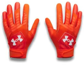 Under Armour Boys' Youth Clean Up Baseball Gloves, 860 ORANGE, YLG