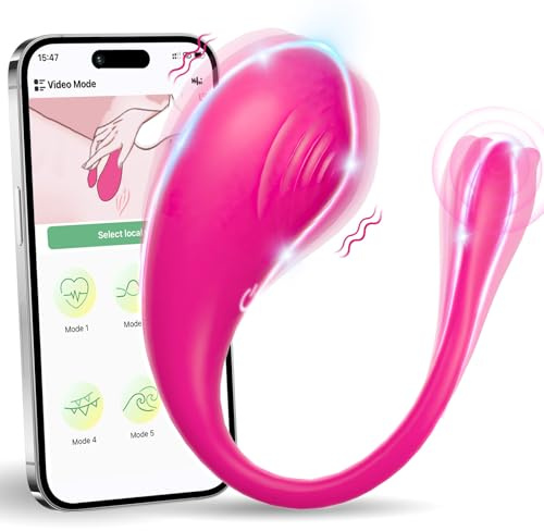 Vibratore indossabile di giocattoli sessuali femminili - giocattoli per adulti a lunga distanza Bluetooth App telecomando G Spot Vibratore Più di 9 vibrazioni