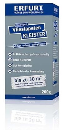 ERFURT Vliestapeten Kleister 200g DIY Tapetenkleister transparent 1004263