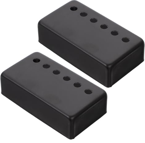 FUNOMOCYA 2stücke Gitarren-tonabnehmerabdeckung Aus Kupfer Schützende Metallabdeckung Mit Belüftungslöchern Tragbare Pickup-abdeckung Langlebig Und Rostfrei