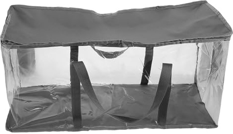 SWOOMEY Organizer Trasparente Pieghevole Per Riporre Libri e Vestiti, Scatola Portaoggetti Grande, Contenitore Per Armadio Studenti e Aule