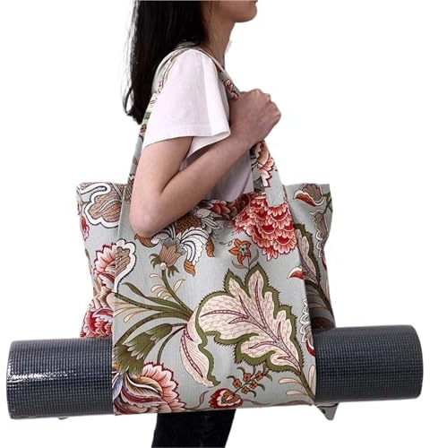 Yoga matta kompakt bärväska, Gymmatväska, yogaryggsäck med stor kapacitet, förvaringsväska for pilatesmattor, mattbärare(Color02)