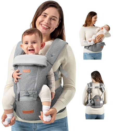 besrey Babytrage mit Hüftsitz Baby Trage für Babys 4–36 Monaten