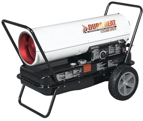 Dura Heat DFA135C 135K BTU Kero Forced Air Heater with Thermostat