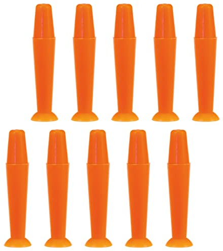 SPORTS WORLD VISION Strumento applicatore e rimozione lenti a contatto con custodia | Inseritore lenti in silicone arancione da 10 pezzi con supporto a ventosa per lenti colorate