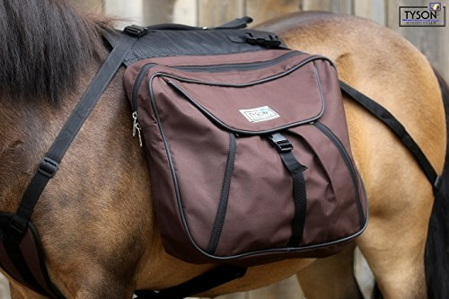 Wanderrucksack Packtaschen Shetty Rucksack Packtasche Handpferd Tysons (Shetty, Braun)