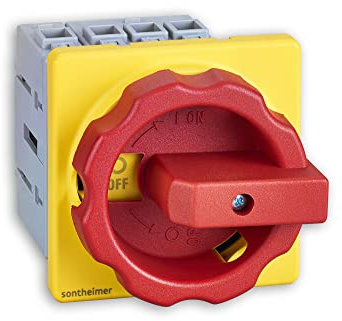 Sontheimer Not-Aus-Schalter 25 A 4-polig NLO25/4E/Z33, Not-Aus-Schalter/Rot Gelb