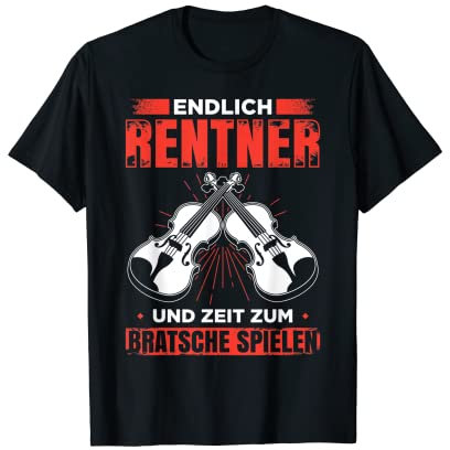 Bratsche Spielen Viola Musik Bratschist Orchester Violist T-Shirt