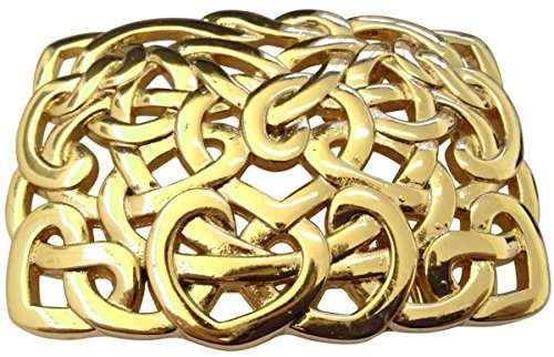 BELTINGER Gürtelschließe Knoten Design 4,0 cm | Buckle Wechselschließe Gürtelschnalle 40mm Massiv | Druckknopf-Gürtel bis 4cm