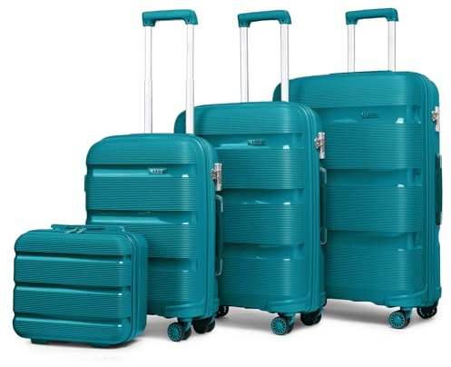 Kono Hard Travel Suitcases 4 Wheels Trolley Suitcases, Sturdy and Lightweight, TSA Lock, YKK Zipper, Silent Wheel