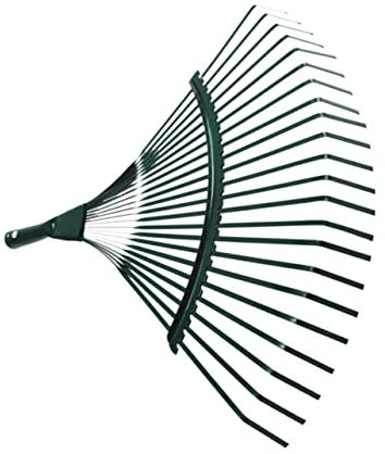 BESPORTBLE Rastrello da Giardino a 22 Denti in Acciaio ad Alto Carbonio Manico in Legno, Set di 2 Pezzi per Pulizia Foglie e Cura Orto, per Giardinaggio e Spazi Esterni Colore Casuale