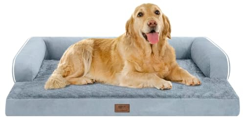 Extra Large Dog Bed Orthopedic Waterproof: Memory Foam Dog Bed for XL XLarge Extra Big Dogs - Couch Sofa - Washable with Removable Cover