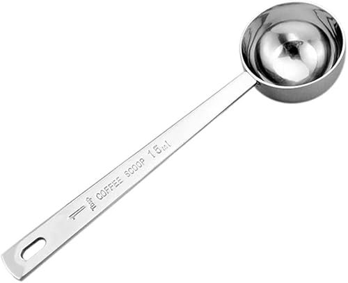 Coffee Scoop - Stainless Steel Coffee Scoop 15ml Coffee Measuring Scoop with Long Handle (1)