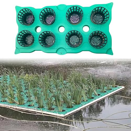 Aquarium Water Plants Floating Planter Basket - Outdoor Floating Plant Island for Pond, Garden Lake Pot Container, Aquaponics Growing System