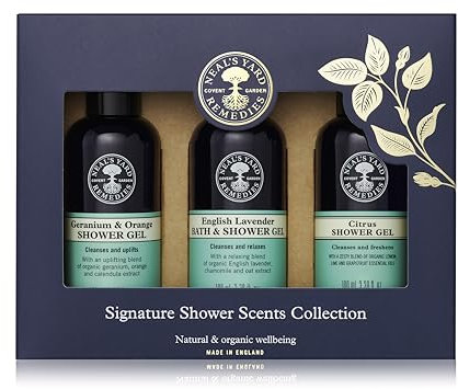 Neal's Yard Remedies Reviving Shower Scents Collection, Gift Set Of Body Wash With Essential Oils, Vegan & Cruelty-Free, Pack of 3