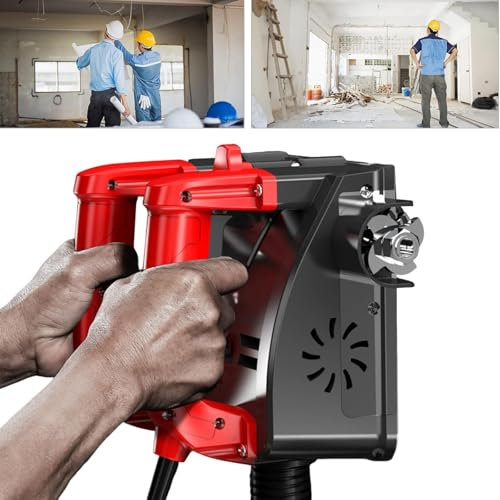 Mcamgiczin Fresadora de Hormigón, Fresadora Profesional de 1680 W para Muros, Fresadora de Escayola, Fresadora de Pared Yeso, 150 mm de Ancho de Fresado, Profundidad Ajustable de 1-4 mm