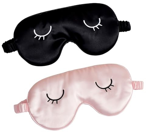 2 Stück Schlafmaske für Frauen & Kinder,Erwachsene Augenmaske,Schlafmasken