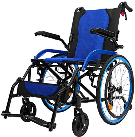 Silla de ruedas autopropulsada, ligera, portátil, para uso en interiores y exteriores
