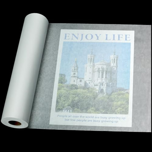Hanqing Tracing Paper Roll 30cm x 50m, White Translucent Sketching Paper for Tracing, Drawing, Sewing Pattern, Sketching