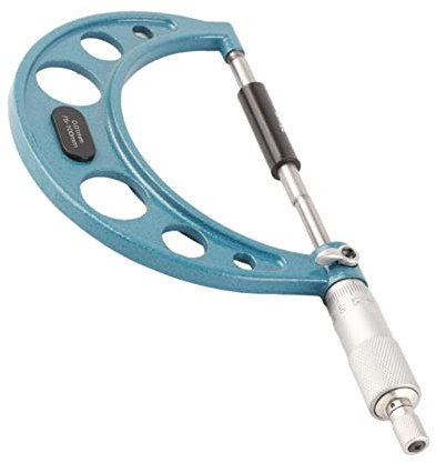 Thickness Micrometer, Outside Micrometer Stainless Steel High Accuracy Measuring Tool, with Wrench 0.01mm, Small Errors, Light and Fast Operation for Machinery Factories (75-100mm)