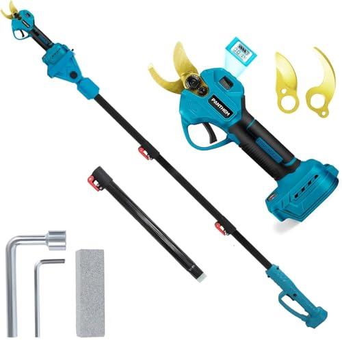 Sécateur électrique sans fil 2 en 1 pour Makita 18 V - Scie d'élagage électrique sans balais - Ciseaux LCD pour élaguer les arbres, les arbres fruitiers (sans batterie)