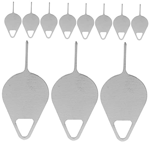 SOIMISS Pinza Extractora De Tarjetas Sim De Metal para Teléfonos Inteligentes, Herramienta De Expulsión, Acero Inoxidable, Tamaño Pequeño, Portátiles, Colores Surtidos, Paquete De 100 Piezas