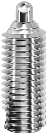 Positionierstift, 3 Stücke Frühling Plunger Zylindrischen Kopf Locking Pin Druck Ball Positionierung Schraube Versenkbare Dübel ,Ausrichtungsstift(STAINLESS HEAD_M8*16)