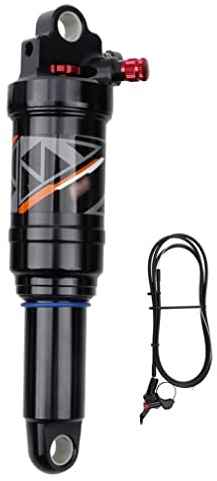 Amortiguador Trasero De Aire For Bicicleta De Montaña MTB Rebote/bloqueo Remoto/presión De Compresión De Aire Ajustable 165mm/190mm/200mm/210mm Suspensión Trasera Negro(165mm)