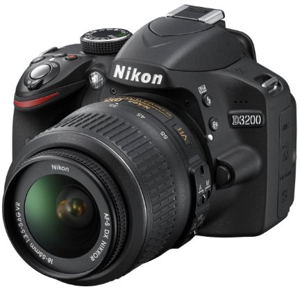 Nikon D3200 Appareil photo numérique Reflex 24.2 Kit Objectif AF-S DX 18-55 mm Noir