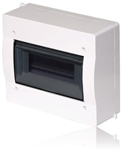 Sicherungskasten Kleinverteiler IP40 Feuchtraum Aufputz Verteilerkasten 400V AP 2501-01: 1-reihig für 6 Module