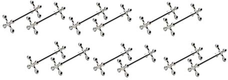 Silver ‘Victorian Classic’ Cutlery Rest for Knifes, Forks and Spoons (Set of 12) by BMTick