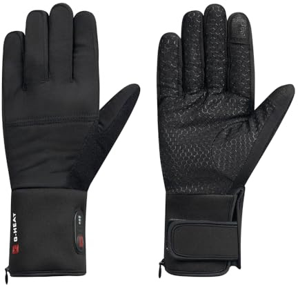 G-HEAT - Dünne beheizbare Handschuhe - Gemischte Handschuhe - Flexibel und vielseitig - Sensitiv - Taktil - Verwendung: Sport, Arbeit, Wellness - Lieferung mit 1 Paar Batterien und Ladekabel.