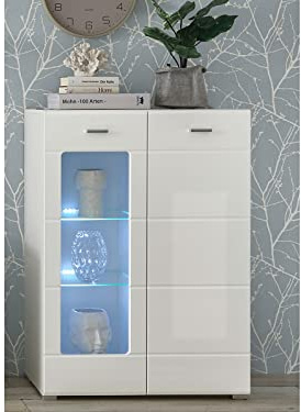 möbelando Highboard Beistellschrank Anrichte Standschrank Kommode Schrank Ella II