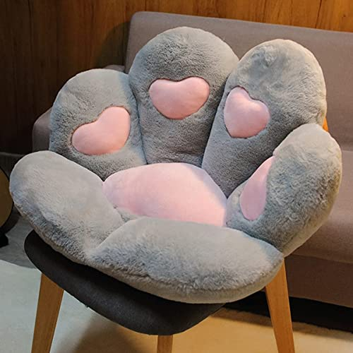 Sitzkissen,Kissen für Katzenpfoten,niedliches Sitzkissen,für Sofa,Kissen für Katzenfüße,niedlich,Dekoration für den Außenbereich, Warmer Boden,Kissen, warm,hautfreundlich (60x60cm, graue Liebe)