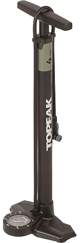 Topeak JoeBlow Mountain EX mit TwinHead Standpumpe mit leicht ablesbarem und 3,5 großem Manometer zum exakten Einstellen des gewünschten Luftdrucks, 15700202