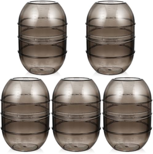 Beaupretty 5pcs Hairdressing Shaker Dye Mixing Bowl Hair Salon Mixing Cup Hair Dye Cup Hair Color Measuring Tool Tinting Bowl Hair Mixing Bowl Hair Dyeing Shaker Measuring Bowl