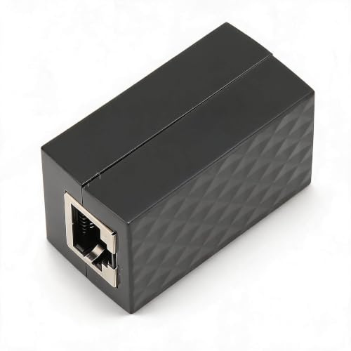 Protezione da Sovratensione Ethernet, Scaricatore di Tuoni per Rete LAN Gigabit POE RJ45 Femmina, Plug and Play, Adattatore di Estensione Dispositivo di Protezione Scaricatore