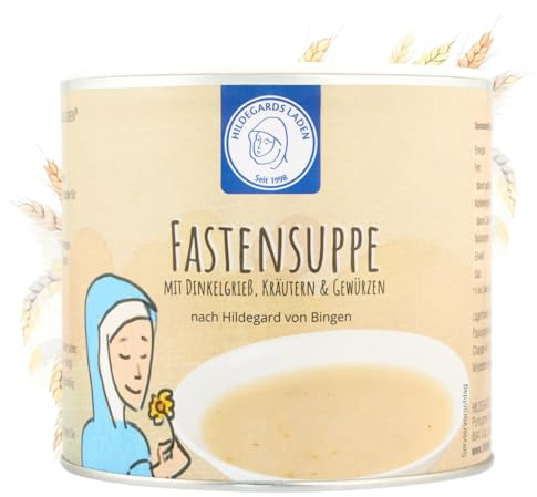 Fastensuppe | Hildegard Fastensuppe | Dinkelgrießsuppe mit Hildegard-typischen Gewürzen | 100% natürlich | nach Hildegard von Bingen | 38 Teller | 380g