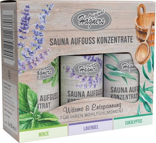 Original Hagners Sauna-Aufguss-Konzentrate (3 x 50 ml)
