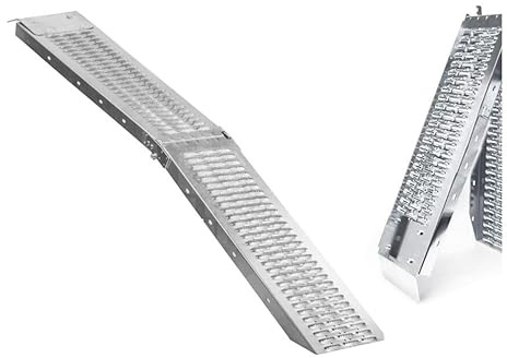 2 Pezzi Rampa Pieghevole 400 kg Rampa di Accesso Rampa di Carico di Accesso in Alluminio Resistente e Conveniente