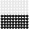 100 Piezas Tapa Tornillo Plástico Cabeza Cruzada, Redonda Forma Plástico Phillips Tornillo Tapa, para Muebles, Armarios (Negro + Blanco)