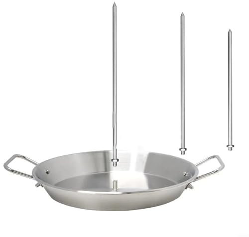 25,4 cm vertikaler Grillspießständer mit 3 Zubehörteilen, Edelstahl-Schaschlikständer für Zuhause, Küche, Outdoor-Grillen