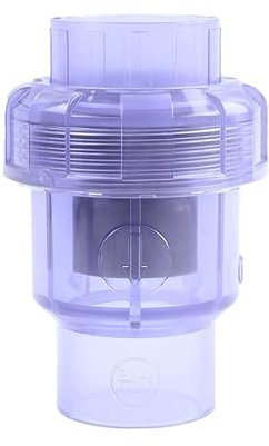 LEFTART 1 clapet Anti-Retour Transparent en PVC, for Tube carré d'irrigation d'aquarium, Adaptateur d'arrosage, raccord de Tuyau(32MM)