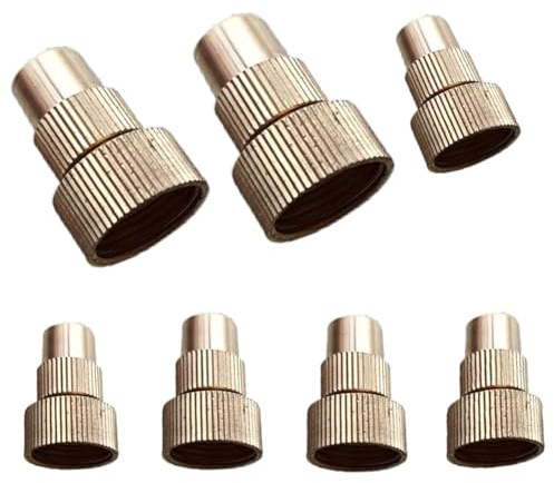 Buse de buse réglable en cuivre pure 20 PCS BUSE MIST, Utilisé pour le système de brume de refroidissement extérieur, la haute pression et la protection contre les goutte-à-goutte, nettoyable